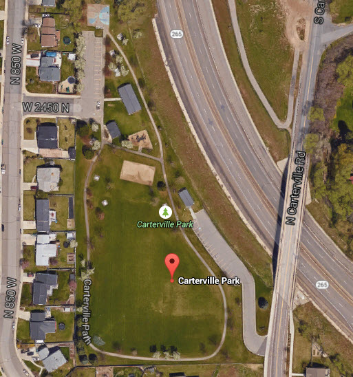 Carterville Park Provo UT Google Earth View